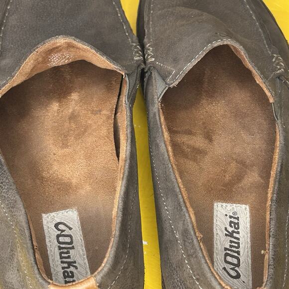 Olukai Akepa Moc Driving Moccasin Leather Loafer Brown Men's Size 13 - Picture 7 of 15